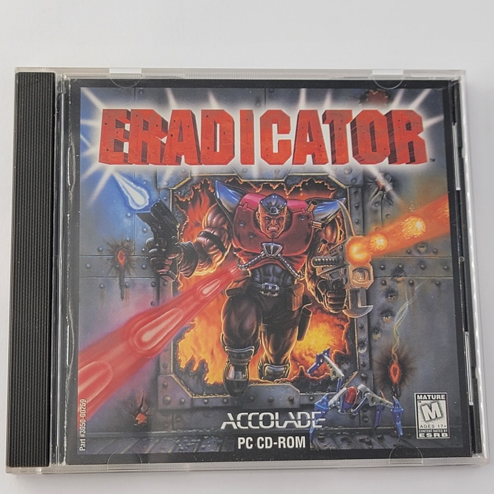 Eradicator PC Computer Video Game IBM Microsoft Shooting Action 1996 Vintage